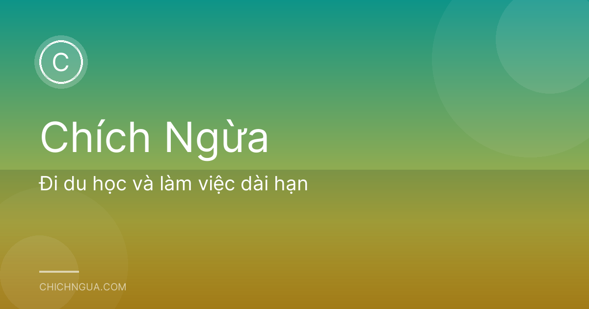 Đi du học và làm việc dài hạn