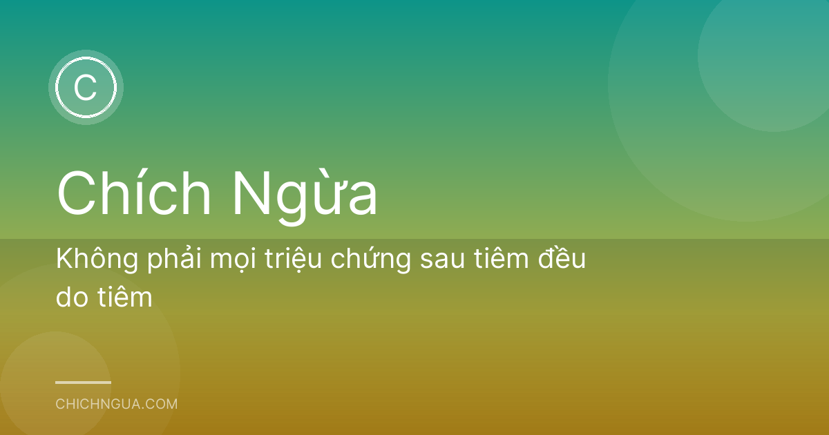 Không phải mọi triệu chứng sau tiêm đều do tiêm